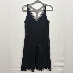 Mountain Hardwear Black and Gray Midi Dress